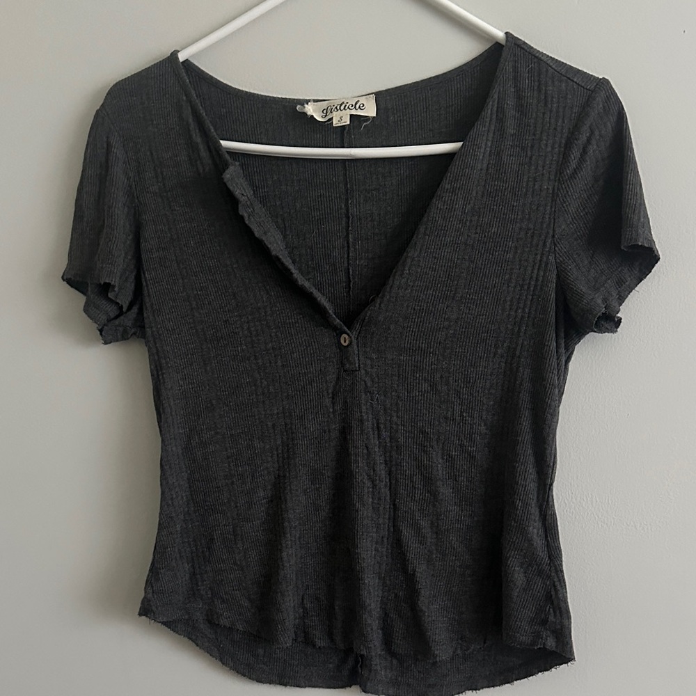 Grey Women's Top